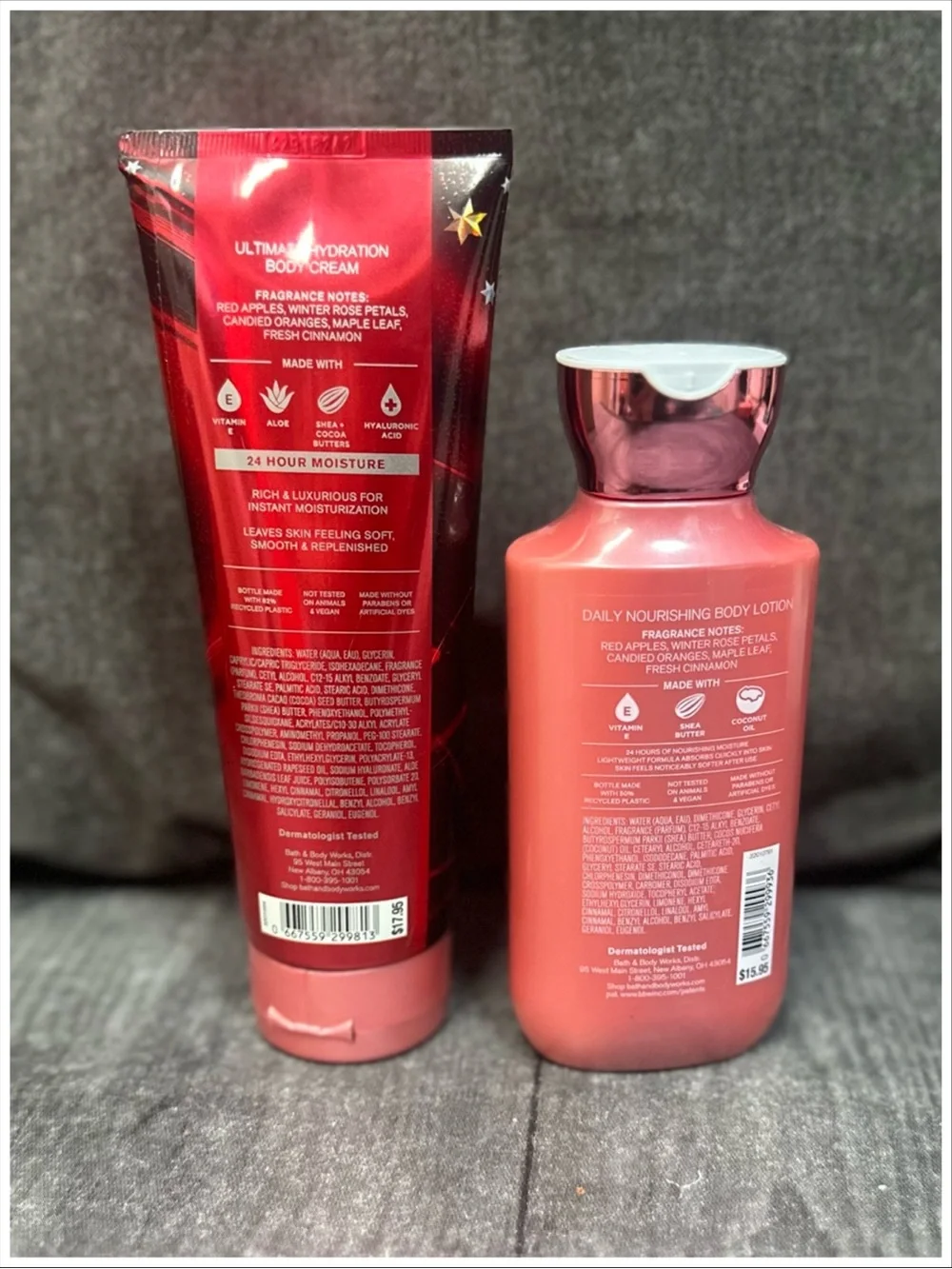 Bath & Body Works Winter Candy Apple 2-Piece Set NEW - READ DESCRIPTION